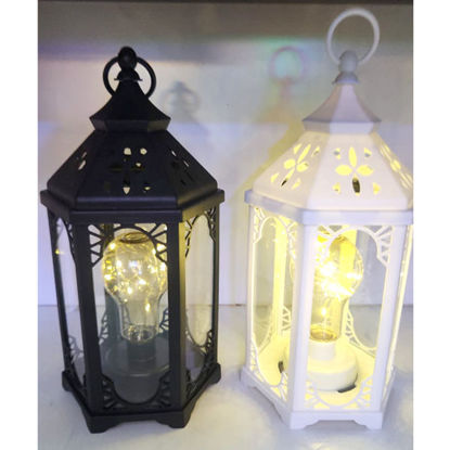 Picture of Wire Light  Bulb Lantern W/Handle - 33cm