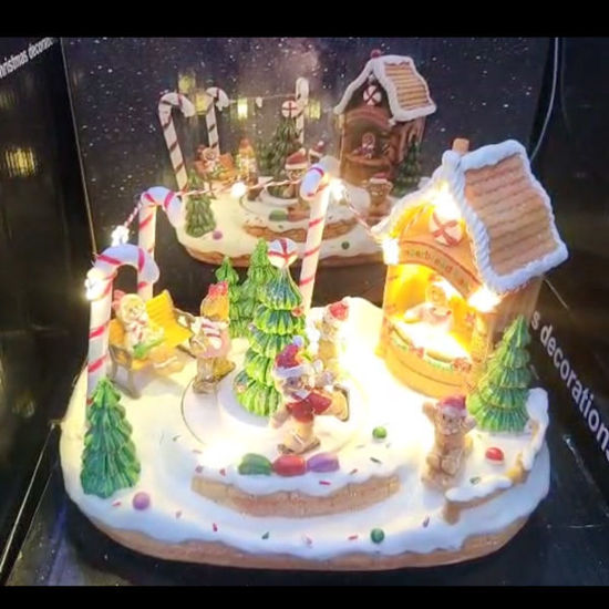 Picture of Xmas Cookie House W/Light & Music