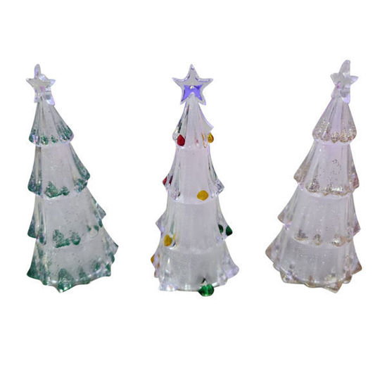 Picture of Xmas Acrylic Tree with Light - 12cm