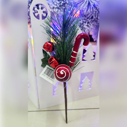 Picture of Xmas Cane with Bells - 27cm