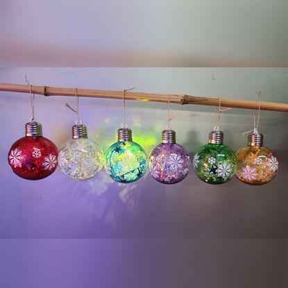 Picture of Xmas Ball Snowflake with Light