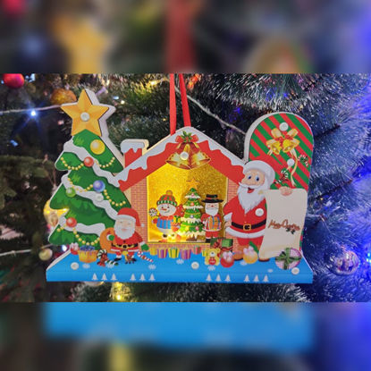 Picture of Xmas House Frame with Light