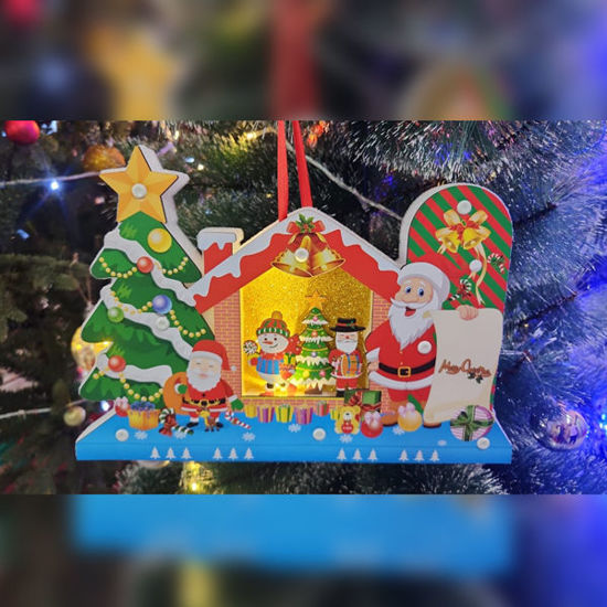 Picture of Xmas House Frame with Light