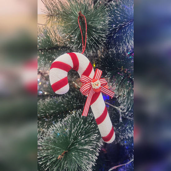 Picture of Xmas Cane with Red Spiral