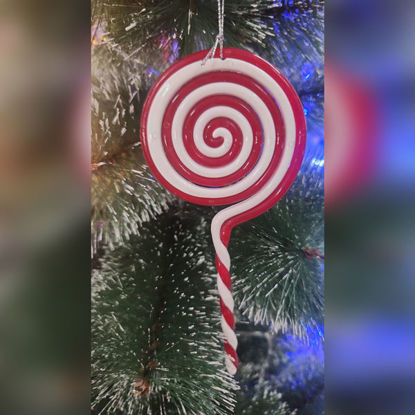 Picture of Xmas Lollipop Red & White