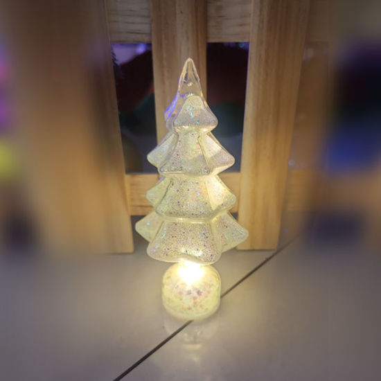 Picture of Xmas Snow White Tree With Light - 15cm