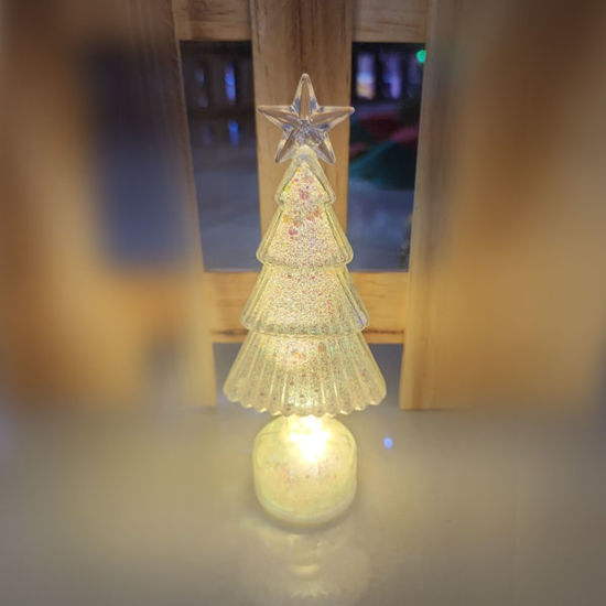 Picture of Xmas Snow White Tree With Light - 15cm