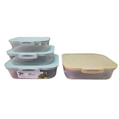 Picture of Rectangle Food Container 3pcs