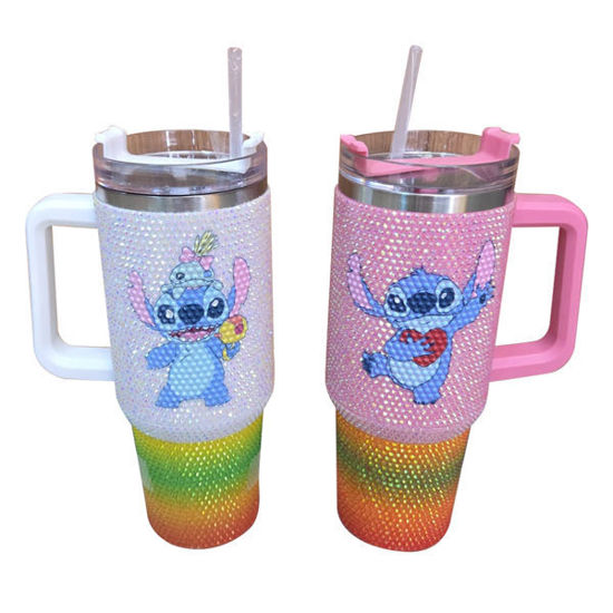 Picture of Vacuum Cup with Straw (Stitch)