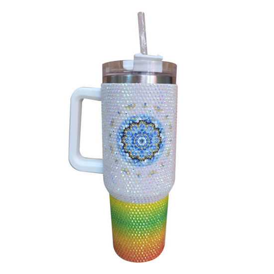 Picture of Vacuum Flask (rainbow-mandala)