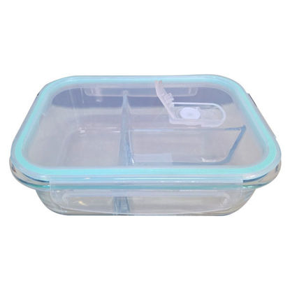 Picture of Glass Container (3 Divider) - 6 x 15 x 20cm