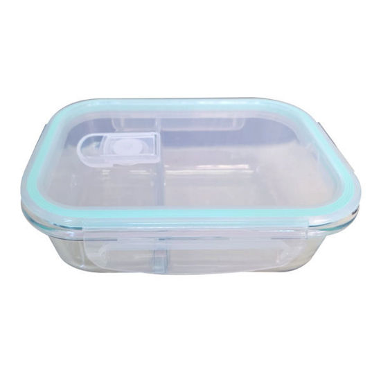 Picture of Glass Container (2 divider) - 5x13x17cm