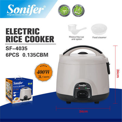 Picture of Sonifer Electric Rice Cooker 2L+1L (400W)