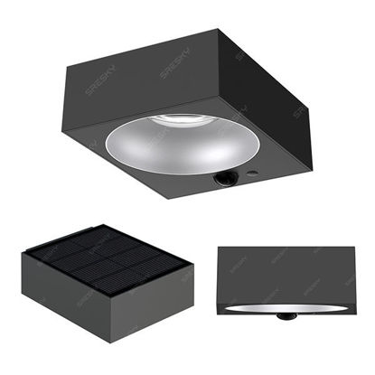 Picture of Solar Halo Light Square Box Shape (Warm White)