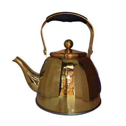 Picture of Whistling Kettle (gold) with strainer - 1L