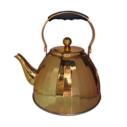 Picture of Whistling Kettle (gold) with strainer - 1.5L