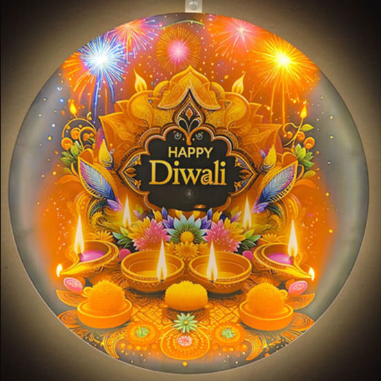 Picture of Happy Divali Diya Light - 33cm