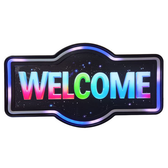 Picture of Neon Welcome Sign (Changing Light Mode)