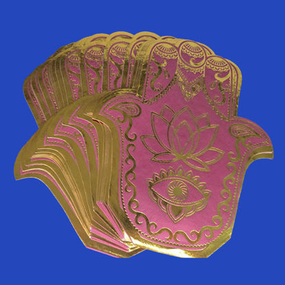 Picture of Tissue Paper Gold Lotus/Hand (Pack of 20pcs)