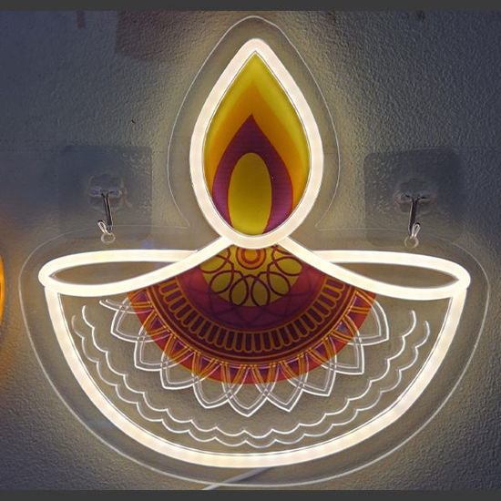 Picture of Neon diya (28x28cm)