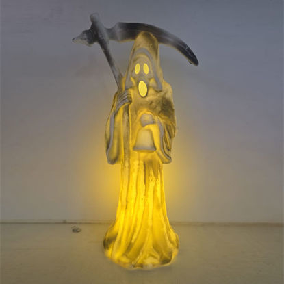 Picture of Halloween grim reaper with light