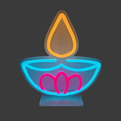 Picture of Neon diya light (23x23cm)