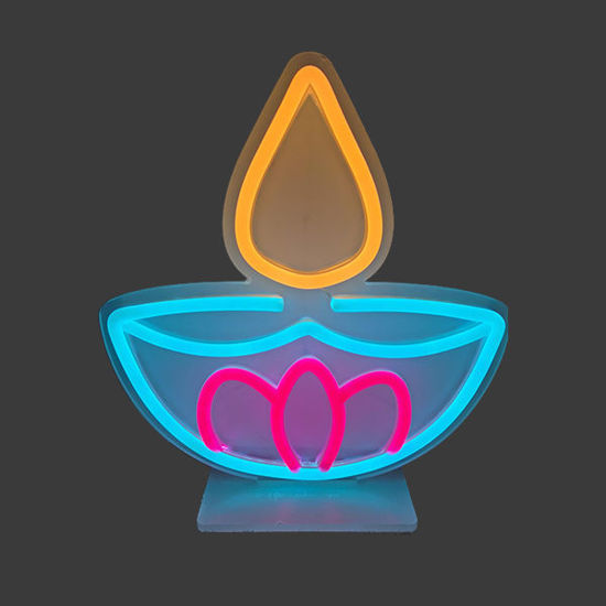 Picture of Neon diya light (23x23cm)